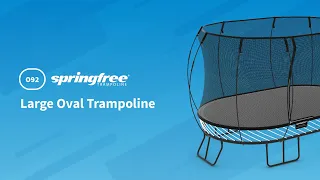 Springfree Large Oval Trampoline O92