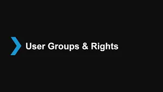 7. User Groups Rights v18 - Intermediate Certification