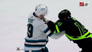 Logan Couture vs Jamie Benn Nov 11, 2022