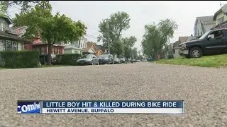 Little boy hit and killed during bike ride