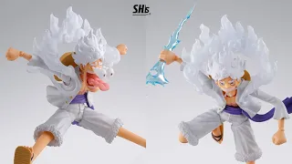 New one piece monkey d luffy gear 5 action figure revealed by sh figuarts