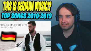 THIS IS GERMAN MUSIC!? TOP 10 DEUTSCHE SONGS 2010-2019🇩🇪🔥😨 (REACTION!!)