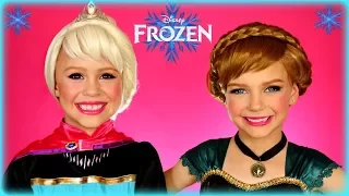 Disney's Frozen Elsa and Anna Coronation Makeup Tutorial