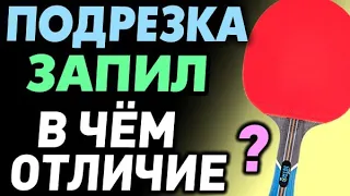 НИЖНЕЕ ВРАЩЕНИЕ: что такое подрезка, запил, плоскач в настольном теннисе, в чем разница по вращению