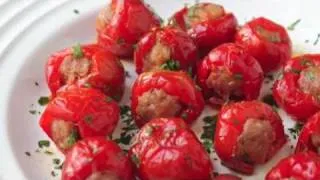 Food Wishes Recipes - Sausage Cherry Pepper Poppers Recipe - Stuffed Cherry Pepper Poppers
