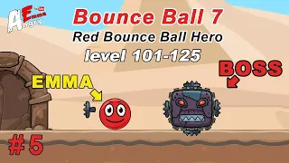 🔴Bounce Ball 7 : Red Bounce Ball Adventure - Gameplay #5 (level 101-125)