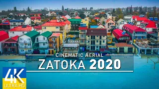 【4K】🇺🇦🕊️🙏🏻 Zatoka from Above - The Black Sea of UKRAINE 2020 | Autumn Day | Cinematic Aerial Film
