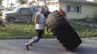 Milan tire flip 950 lb (430 kg) x 11