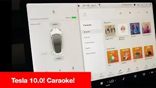 TESLA Caraoke! 🎤😍 First look at Tesla's version of karaoke!