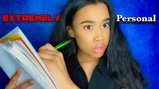 ASMR Asking You Extremely Personal Questions P3 👀 📝 Writing Sounds ASMR