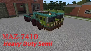 How To Build The MAZ-7410 In Minecraft (1.5:1)