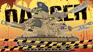 Army of the dead tanks. Wolf down the dead and injured ones. Cartoons about tanks