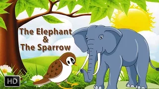 Tales of Panchatantra - Animated Cartoons - Kids - The Elephant & The Sparrow - Animal/Birds Stories