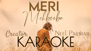 Meri Mehbooba Zara Tasveer Se Tu JalRaj Shahrukh Khan Kumar Sanu || KARAOKE || Neel Parmar