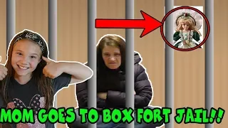 My MOM Goes To Boxfort Jail For 24 Hours! Is There A New Doll Maker?