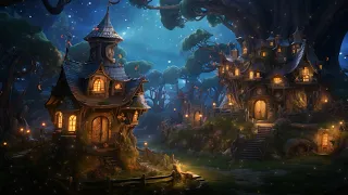 Fantasy Hidden Forest | Cozy Ambience with Piano Music for Sleep and Relaxation