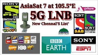 How To AsiaSat 7 at 105.5°E ToDay'S New Chennal'S List' Update Aaj Ka Big Chennal'S List' Update !!