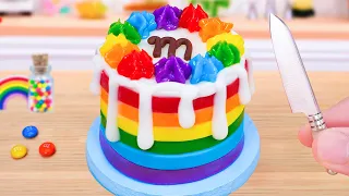 Rainbow Chocolate Cake 🌈 Fancy Miniature Rainbow Chocolate Cake Decorating 🌈 1000+ Miniature Ideas