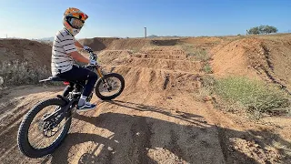 Riding Supercross on Sur Ron X E-Bike!!