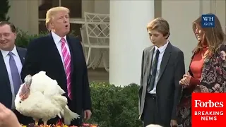 THANKSGIVING FLASHBACK: President Trump Participates In Presidential Turkey Pardon