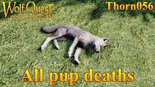 All pup deaths || WolfQuest Anniversary Edition