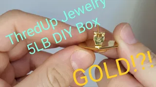 GOLD!? ThredUp DIY 5lb Jewelry Jar Unboxing Part 1 of 2