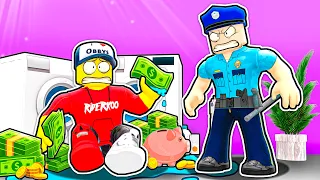 VYPRAL JSEM PENÍZE V PRAČCE 💦💰 - Roblox Money Laundering Simulator