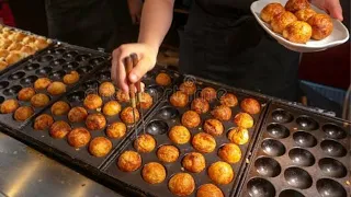 How to order takoyaki Japanese street food in Japanese | Customer service in Japan