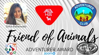 Friend of Animals  Adventurer Award