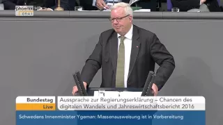 Bundestag: Michael Fuchs zum Jahreswirtschaftsbericht 2016 am 28.01.2016