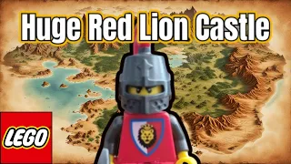 I built a Massive LEGO Red Lion Knight Castle for my Fantasy Map
