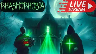 Exploring the BRAND NEW phasmophobia update as a NOOB DUO! 🔴LIVE🔴#phasmophobia #phasmophobiagame