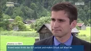 G7-Gipfel: Konstantin Goldenzweig zum Ausschluss von Wladimir Putin am 08.06.2015