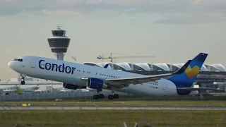 Condor Boeing 767-330/ER D-ABUD departure at Munich Airport Abflug München Flughafen