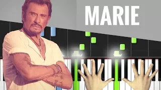 TUTO PIANO : MARIE / JOHNNY HALLYDAY