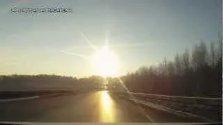 Падение метеорита в Челябинске. Russian Meteor 15.02.13г.