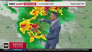 Another round of rain, storms for North Texas Tuesday night