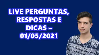 LIVE - PERGUNTAS, RESPOSTAS E DICAS ESPIRITUAIS - 01/05/2021