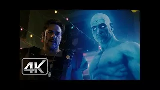 Dr. Manhattan & Comedian Bar Escena & Los Vigilantes LATINO 4k (Ultra-HD) Watchmen (2009)