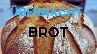 Gesundes Übernachtbrot aus Dinkel- und Roggenmehl