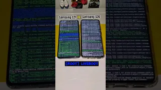 LiveBoot Samsung S21 vs. Samsung S20 #liveboot #rooted #android12 #android13 #galaxys21 #galaxys20