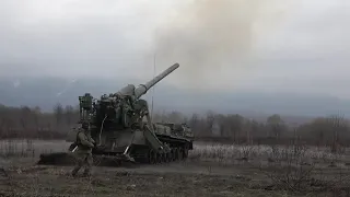 Russian Army Artillery Exercise
