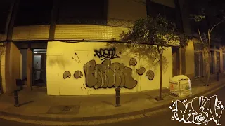 Barcelona : Graffiti Tagging mission 1 (Markers- Bombing- and police...)