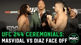 Jorge Masvidal vs. Nate Diaz Face Off | UFC 244 Ceremonial Weigh-Ins