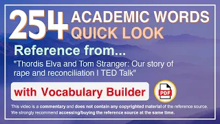 254 Academic Words Quick Look Words Ref from "Our story of rape and reconciliation | TED Talk"