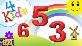 Random Numbers counting 1 to 10 for children. Counting one to ten (english)