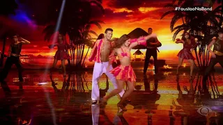 Faustão Dança das Feras Lambada Dennis Dinelle e Nathalia Ramos