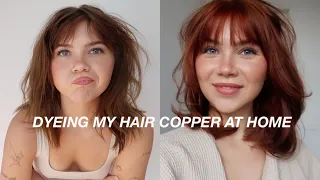 Dyeing my hair copper at home