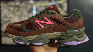 New Balance 9060 Rich Oak With NB Burgundy and HI-Pink Review