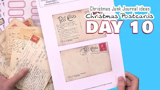 Christmas journal ideas — Christmas Postcards DAY 10